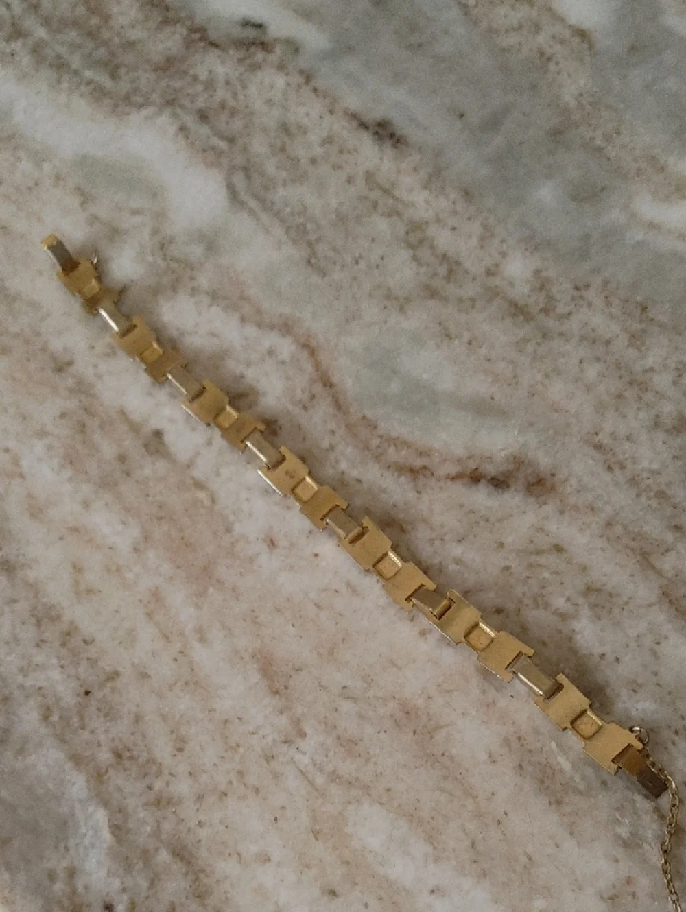 Gold-Tone Yellow Flower Link Bracelet - Women Jewelry